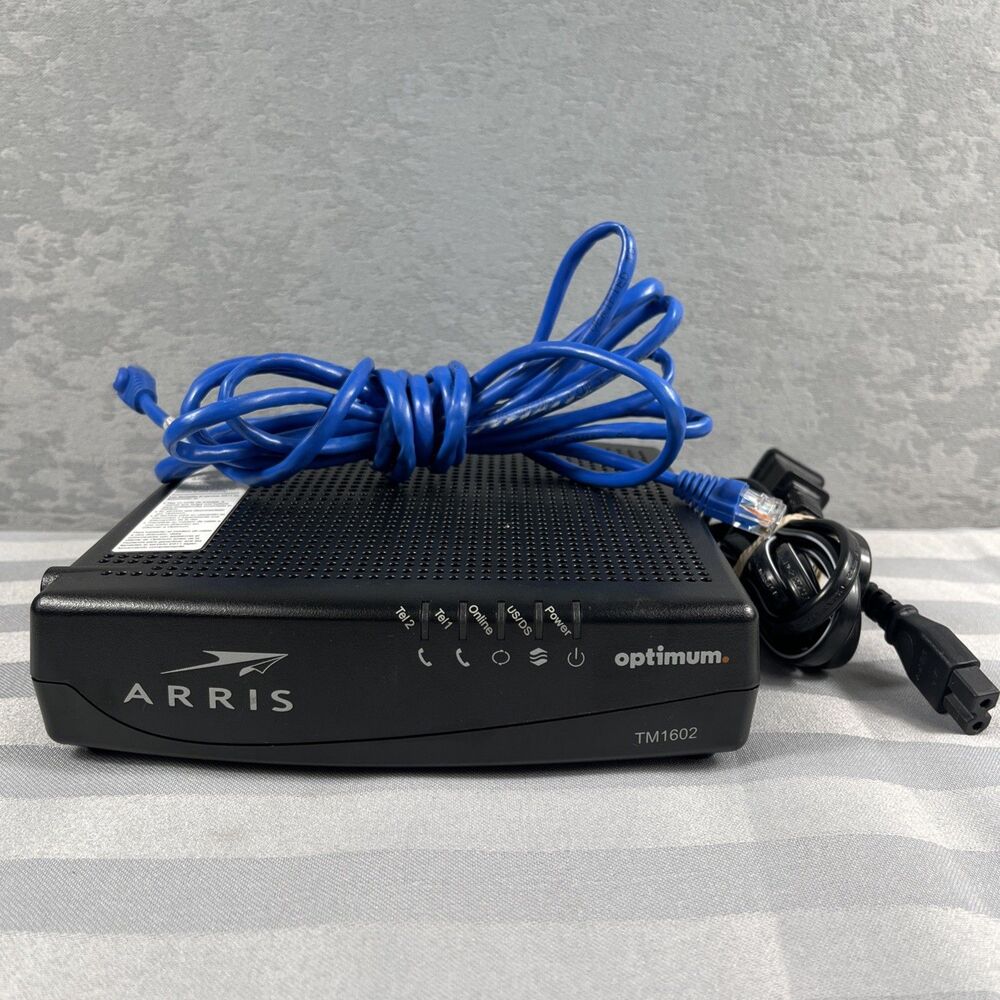 Arris TM1602A Touchstone DOCSIS 3.0 Telephony Cable Modem Optimum Cablevision